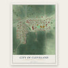 Cleveland, Minnesota map print, the full design