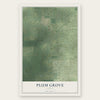 Plum Grove, Texas map print, the full design