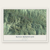 Roan Mountain, Tennessee map print, the full design