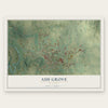 Ash Grove, Missouri map print, the full design