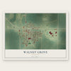 Walnut Grove, Minnesota map print, the full design