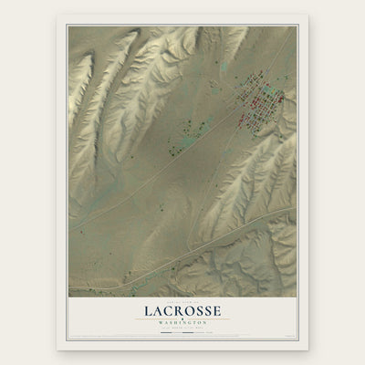 LaCrosse, Washington map print, the full design