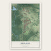 Red Hill, South Carolina map print, the full design