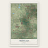 Murillo, Texas map print, the full design