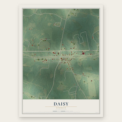 Daisy, Georgia map print, the full design