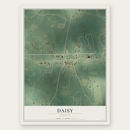 Daisy, Georgia map print, the full design