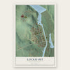 Lockhart, South Carolina map print, the full design