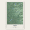 Ohio, New York map print, the full design
