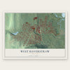 West Haverstraw, New York map print, the full design