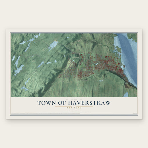 Town of Haverstraw, New York map print, the full design