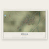 Steele, Missouri map print, the full design