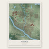 Anoka, Minnesota map print, the full design