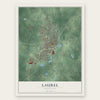 Laurel, Mississippi map print, the full design