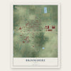 Brookshire, Texas map print, the full design