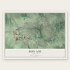 Bon Air, Virginia map print, the full design
