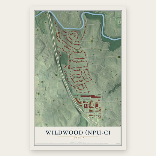 Wildwood (NPU-C), Georgia map print, the full design