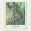 Westfall, Pennsylvania map print, the full design