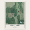 Bakers Ferry, Georgia map print, the full design