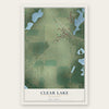 Clear Lake, Minnesota map print, the full design