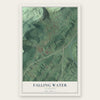 Falling Water, Tennessee map print, the full design
