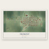 Trimont, Minnesota map print, the full design