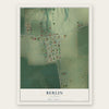 Berlin, Illinois map print, the full design