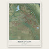Buena Vista, Colorado map print, the full design