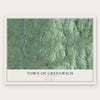 Town of Greenwich, New York map print, the full design