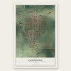 Gooding, Idaho map print, the full design