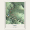Arona, Pennsylvania map print, the full design