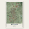 Westmont, Illinois map print, the full design