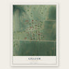 Gilliam, Missouri map print, the full design