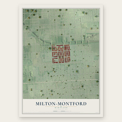 Milton-Montford, Maryland map print, the full design