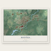 Mantua, Ohio map print, the full design