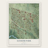 Sansom Park, Texas map print, the full design
