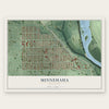 Minnehaha, Minnesota map print, the full design
