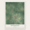 Haynesville, Louisiana map print, the full design
