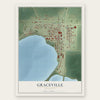 Graceville, Minnesota map print, the full design