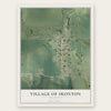 Ironton, Wisconsin map print, the full design