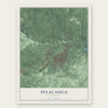 Sylacauga, Alabama map print, the full design