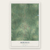 Bernice, Louisiana map print, the full design