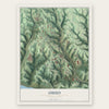 Ohio, Pennsylvania map print, the full design