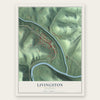 Livingston, Kentucky map print, the full design