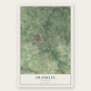 Franklin, Kentucky map print, the full design