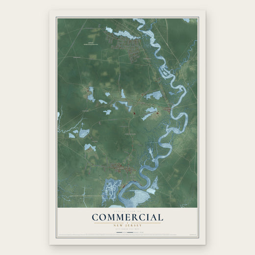 Commercial, New Jersey map print, the full design
