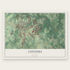 Conyers, Georgia map print, the full design