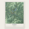 Hardy, Arkansas map print, the full design