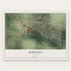 Marvell, Arkansas map print, the full design