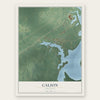 Calion, Arkansas map print, the full design