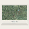 Tazewell, Virginia map print, the full design